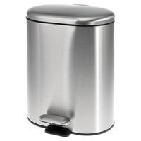 TRETEIMER 6 Liter BARBENA, silber, Edelstahl - Edelstahlfarben, Metall (24/31/22cm) - bremermann