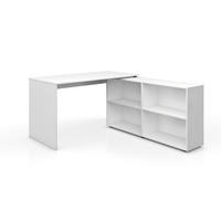 ECKSCHREIBTISCH FlexPlus Weiß 137 x 60 cm - Weiß, Holzwerkstoff (60/137/75.4cm) - Vicco