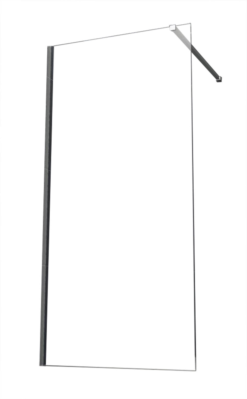 DUSCHWAND TIPO Klar 70 x 200 cm 8 mm ESG - Klar, Glas (70/200cm) - Glasdeals