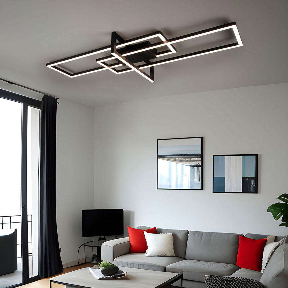 LED DECKENLEUCHTE SALINAS Messing matt - Messingfarben, Metall (100/40/11cm)