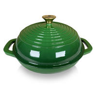PEKAČ, litina, zelená - zelená barva, kov (37/30/7cm) - Mondex