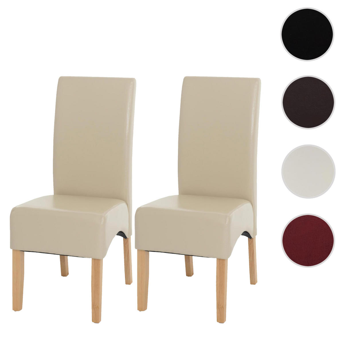 ESSZIMMERSTUHL Beige 2er-Set - Beige, Holz (44/102/54cm) - MCW