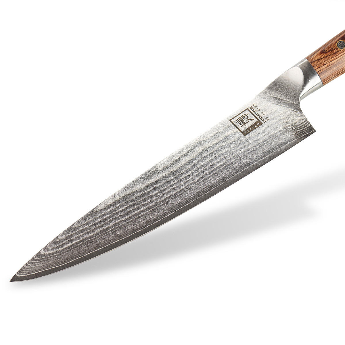 CHEFMESSER 20 cm - Braun, Holz/Metall (34cm) - Zayiko