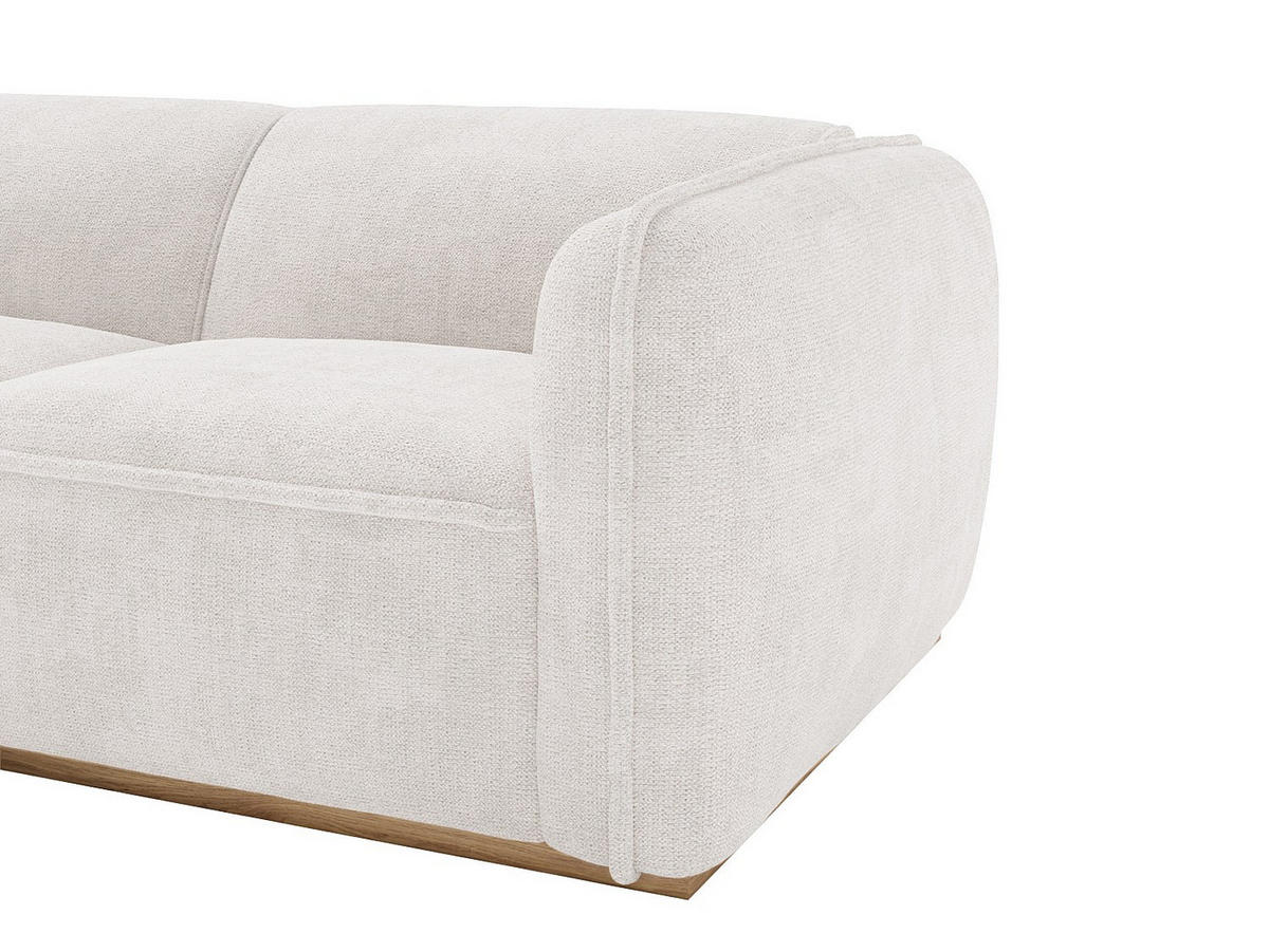 SOFA - 5 Personen - stoff - beige Canobru - Beige, Holz/Textil (272/74/167cm) - Vente-Unique