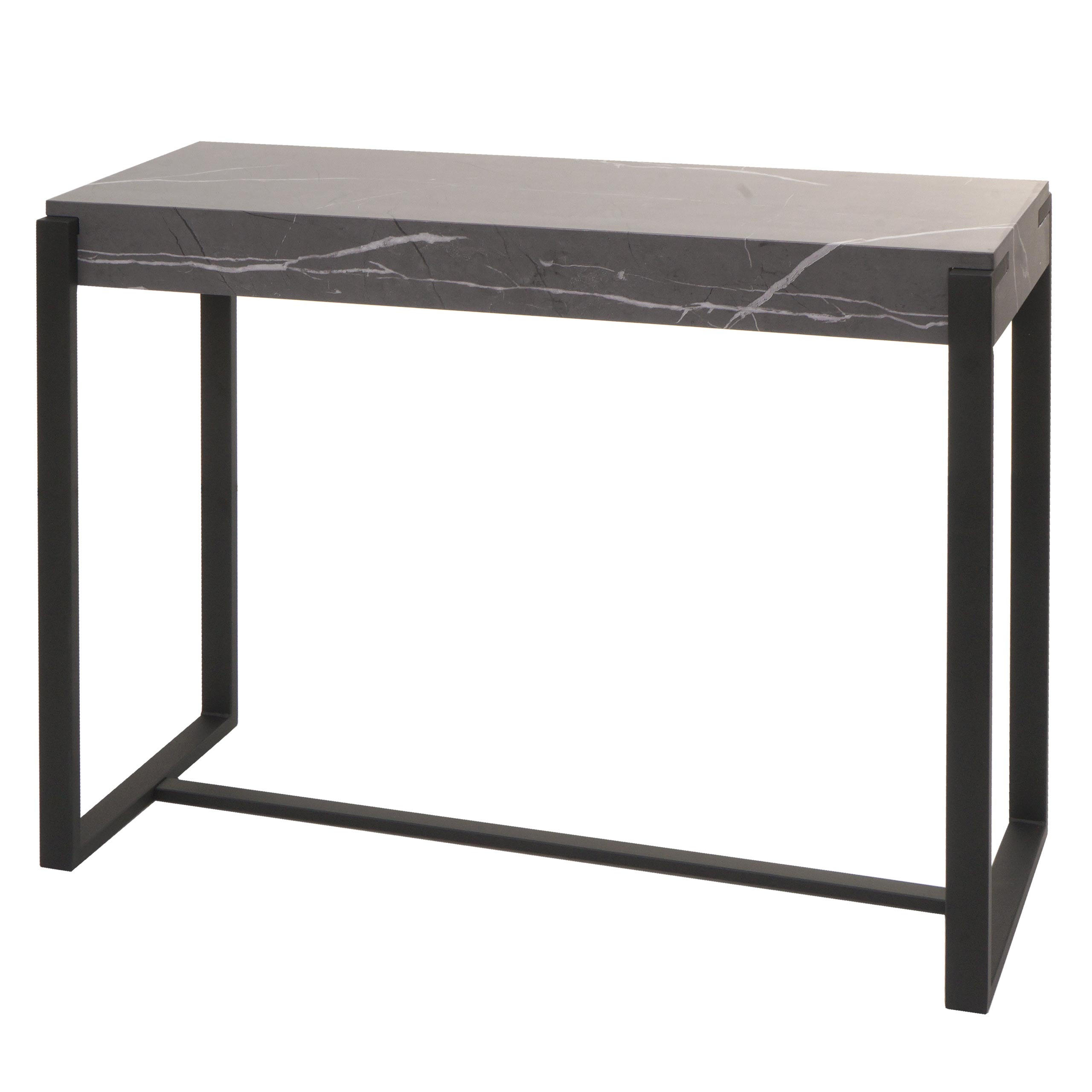 KONSOLENTISCH eckig Grau - Grau, Holzwerkstoff (40/100/81cm) - MCW