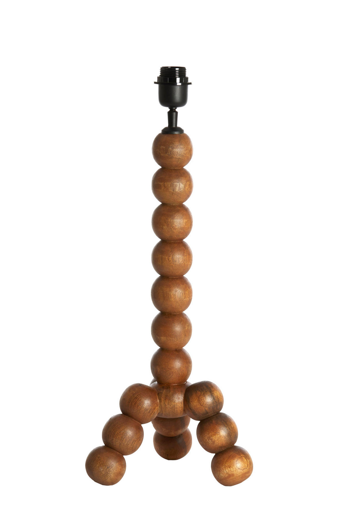 LAMPENFUSS Veglio Braun Ø20/50 cm - Braun, Holz (20/20/50cm) - Light & Living