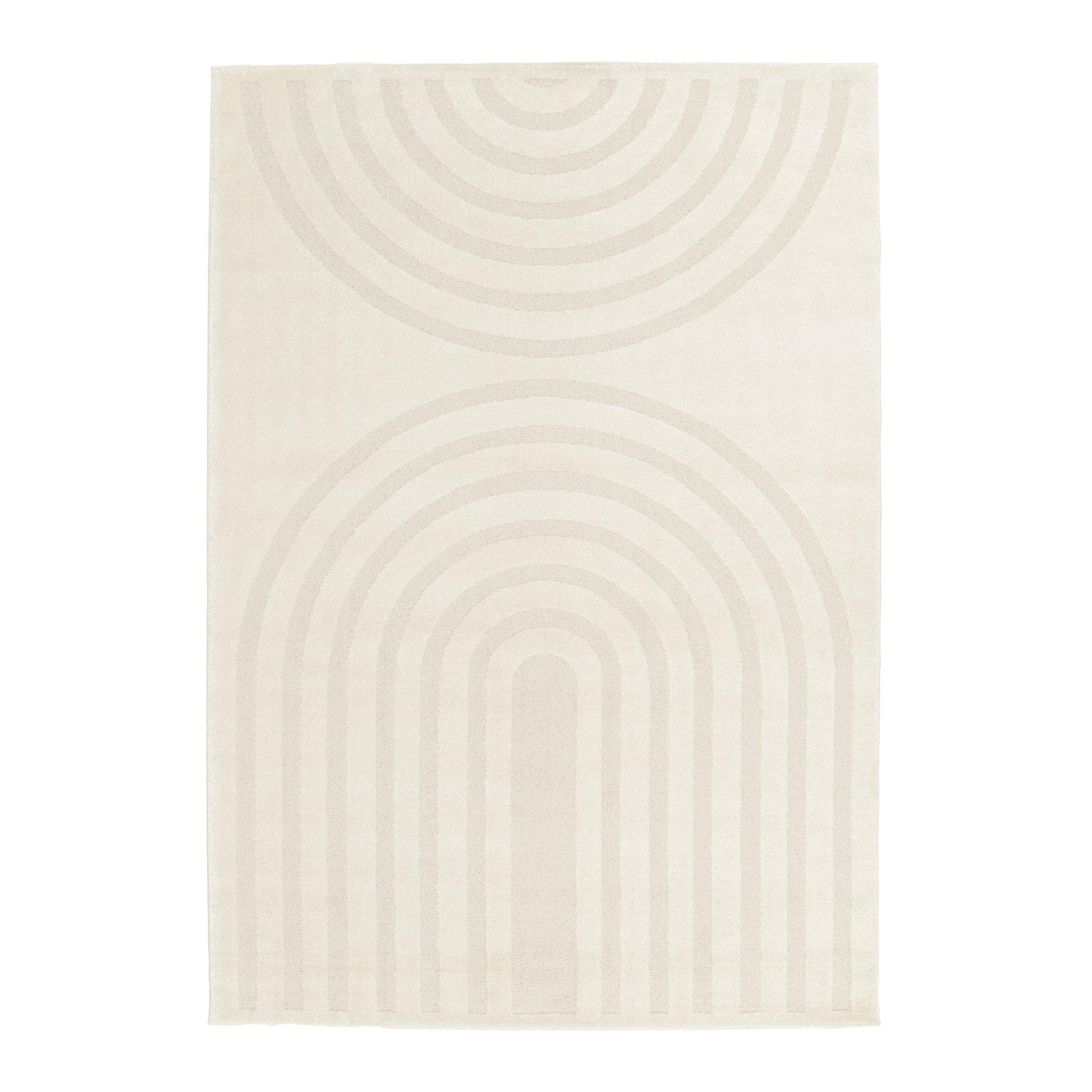 TEPPICH superweich grafisch beige - Beige, Textil (160/230cm) - AFK Living