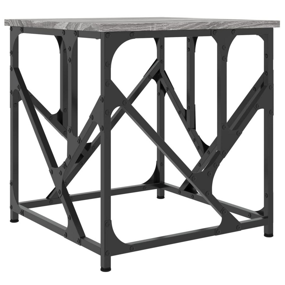 COUCHTISCH Grau Sonoma 45x45x47,5 cm Holzwerkstoff - Grau, Holzwerkstoff (45/45/47.5cm) - furnicato