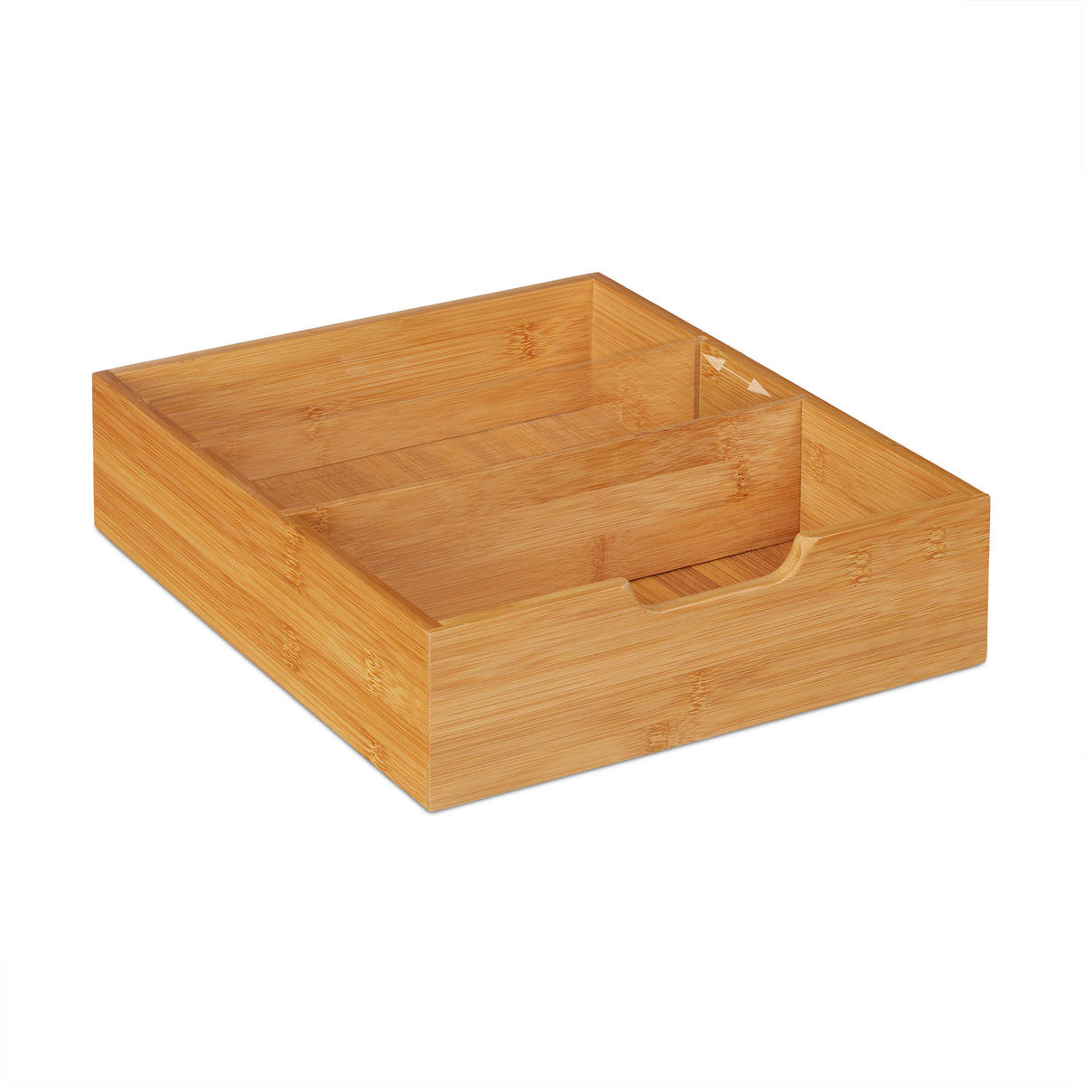 SCHUBLADENBOX - Hellbraun, Holz (31/30/18cm) - Relaxdays