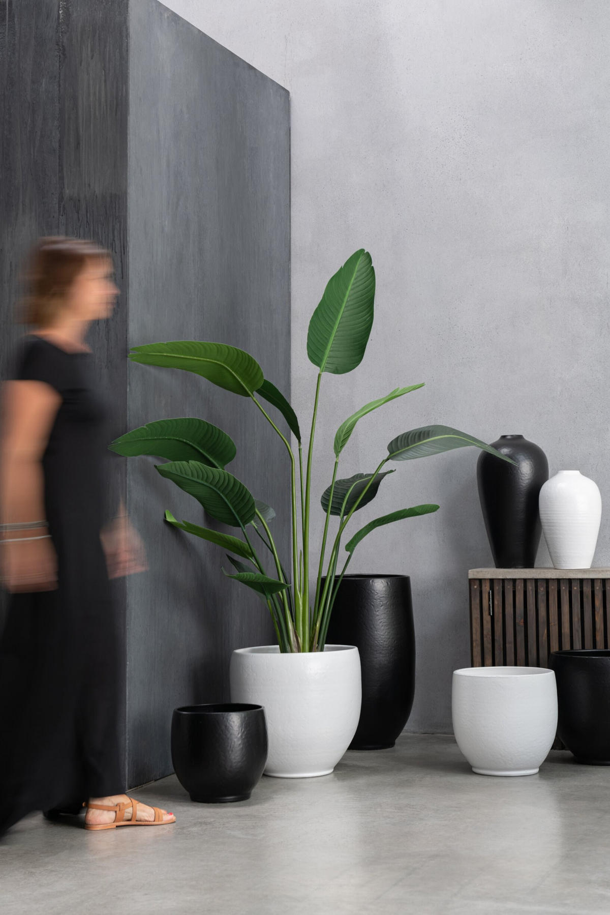 BLUMENTOPF YING - Töpferei - Weiß - XL - Ø 41 cm - Weiß, Keramik (41/40cm) - J-Line