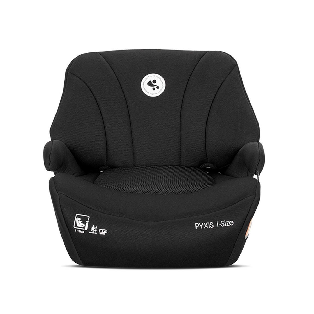 SITZERHÖHUNG Pyxis Isofix schwarz 125-150 cm Rückenlehne abnehmbar EPS - Schwarz, Kunststoff (42/38/41cm) - Lorelli