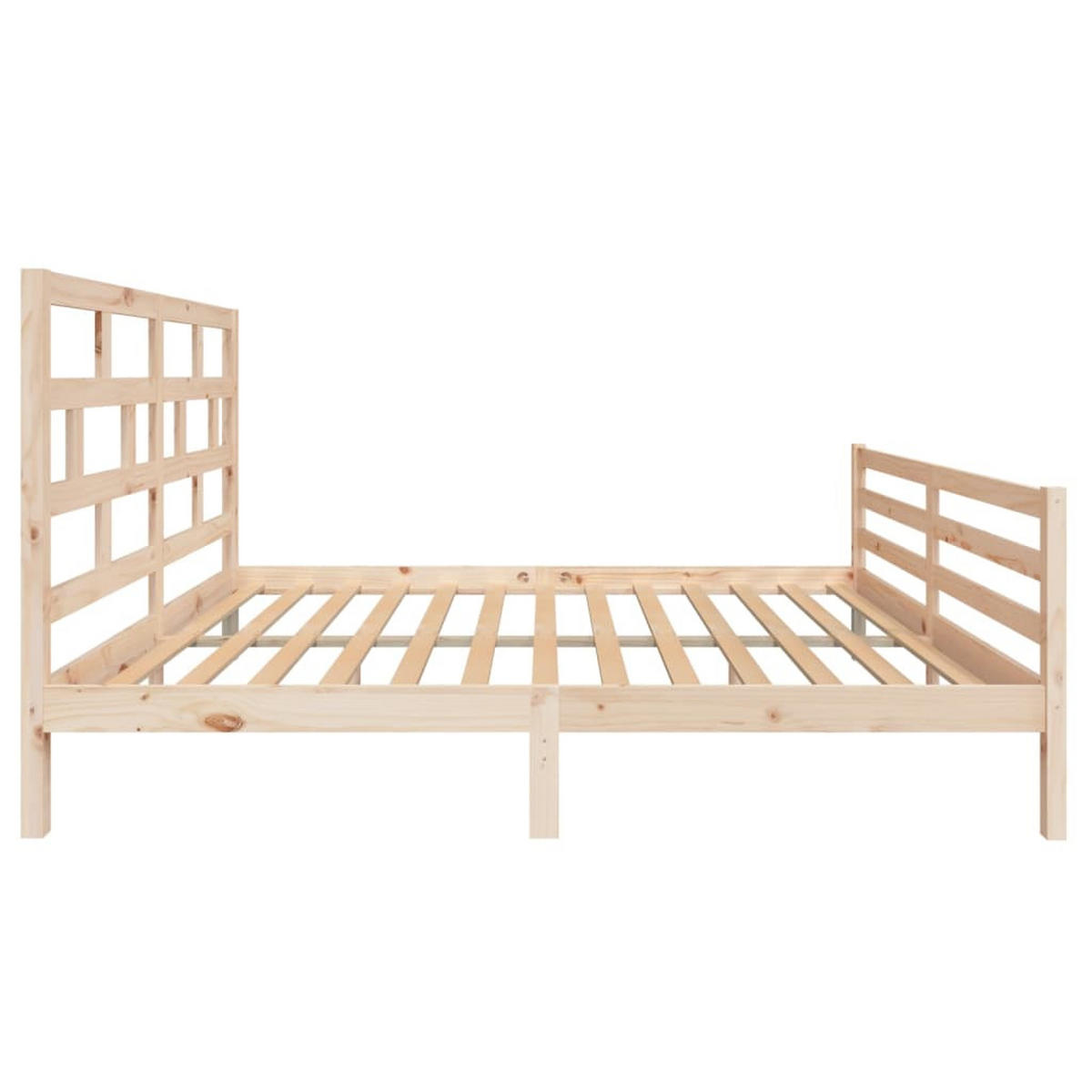 BETT Kerns 166/205.5 cm - Braun, Holz (160/200cm) - Nettlife