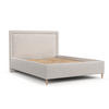 POLSTERBETT Vega 140/200 cm Hellbeige im Neve Stoff - Sandfarben/Naturfarben, Holz/Holzwerkstoff (140/200cm) - AltaBeds