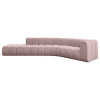 ECKSOFA modulares Sofa Tilmo-L1 - 399x194x70 cm Rosa - Rosa, Holzwerkstoff/Textil (399/194cm) - ALTDECOR