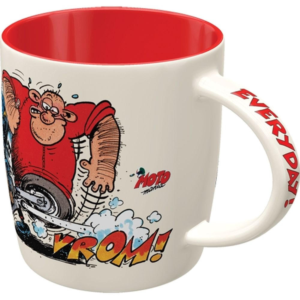 KAFFEETASSE 330 ml MOTOmania Kick-Start Your Day! - Multicolor, Keramik (0.33L) - Nostalgic-Art