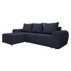 ECKSOFA Mader - Schwarz/Dunkelblau, Holz/Kunststoff (260/140cm) - MIRJAN24