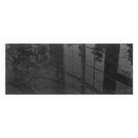 GLASPLATTE für Kamin 125x50 cm - Schwarz, Glas (125/50/0.4cm) - TULUP