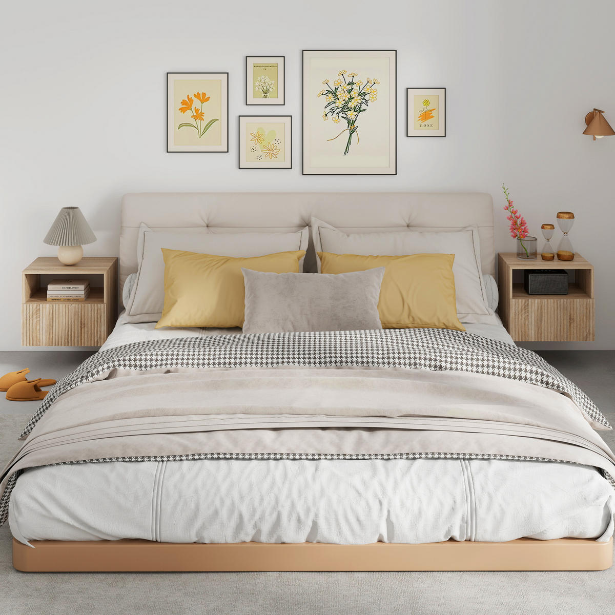 NACHTTISCH Naturfarben 39.5/40.0/35.0cm - Naturfarben, Holzwerkstoff (40/35/39.5cm)