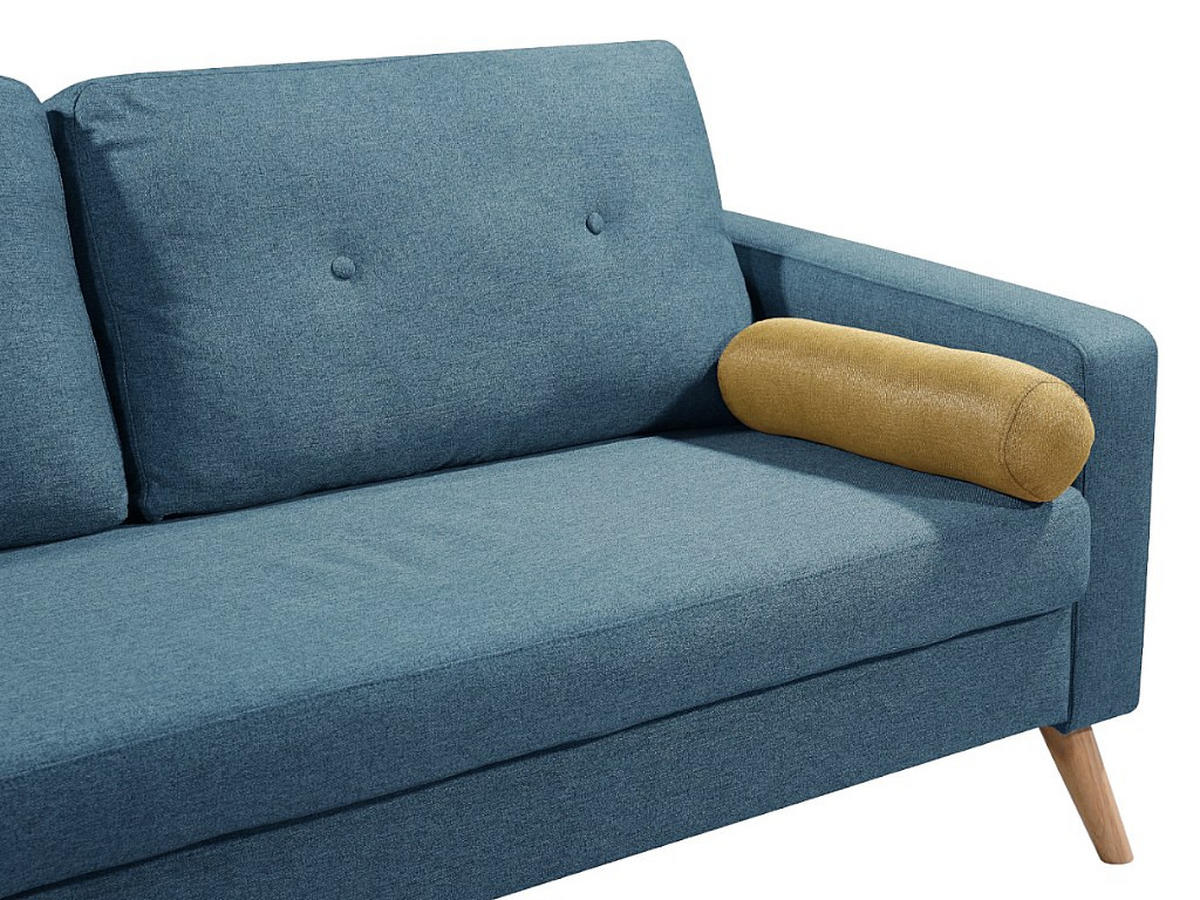 SOFA - 2 Personen - stoff - blau Tatum - Blau, Textil (130/83/81cm) - Vente-Unique