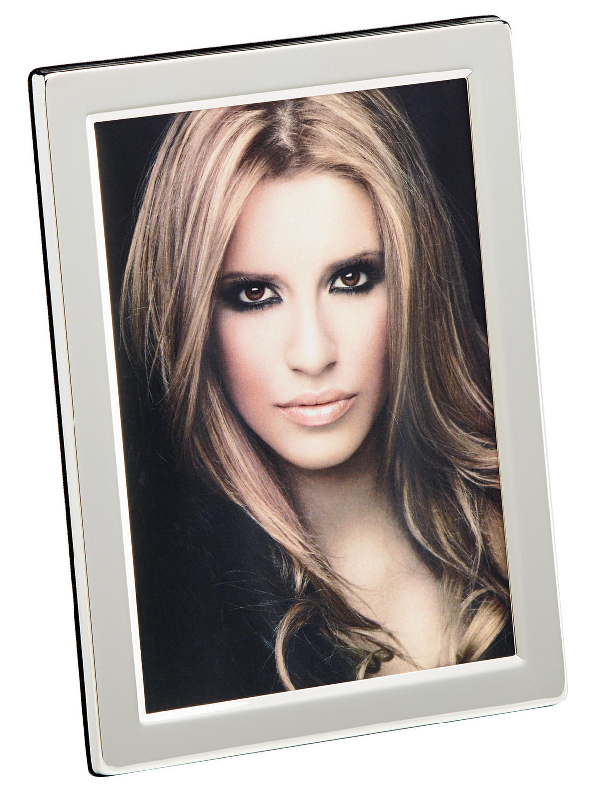 BILDERRAHMEN Lola Portraitrahmen, 10X15 cm, versilbert - Silberfarben, Metall (12.5/17.7/2.2cm) - walther design