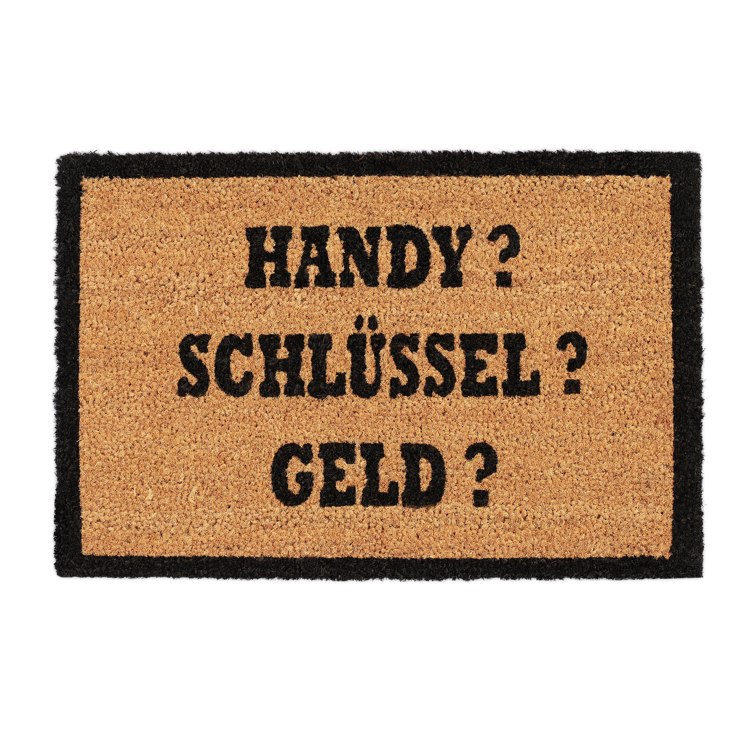 FUSSMATTE - Hellbraun, Kunststoff/Textil (60/40cm) - Relaxdays