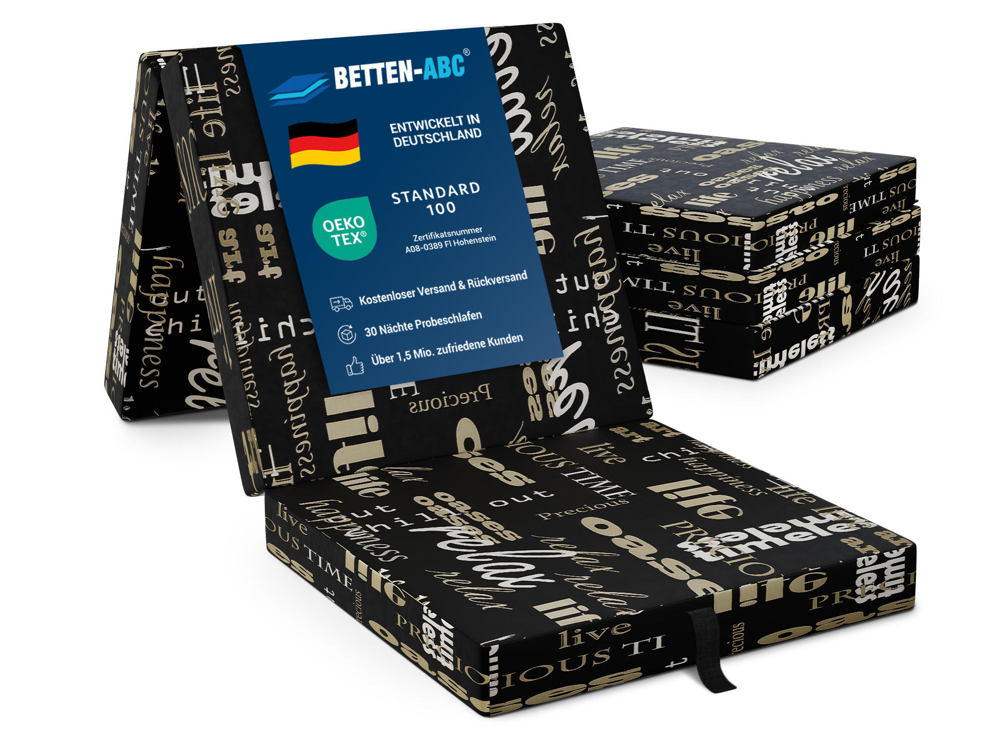 FALTMATRATZE Samba , Farbe: Relax - Naturfarben, Textil (70/190cm) - Sun Garden