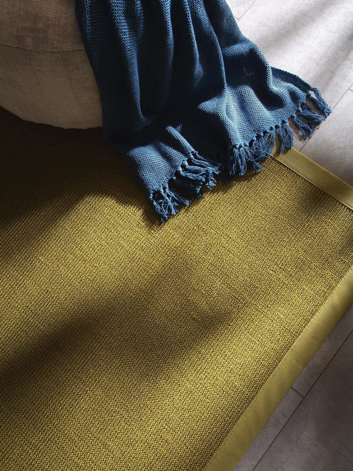 SISALTEPPICH Sana Grün 200x200 cm - Grün, Textil (200/200cm) - benuta Nest