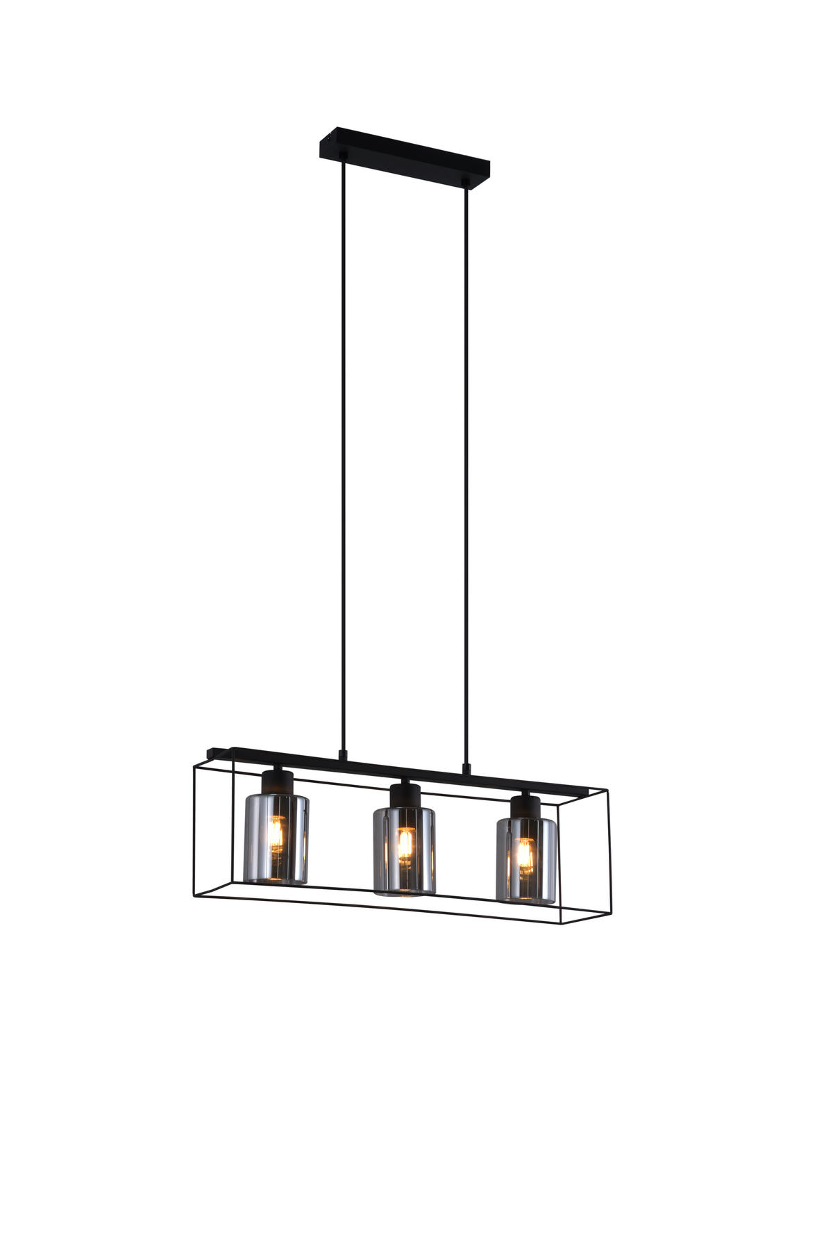 HÄNGELEUCHTE Martell 25/6/148 cm - Schwarz, Metall (6/25/148cm) - Nettlife