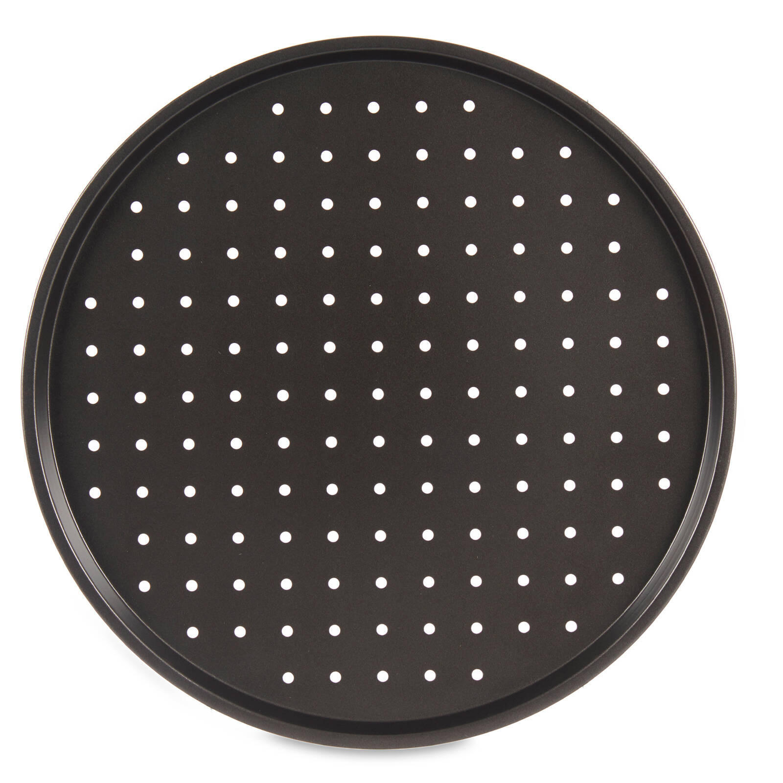 PIZZA-SET Blech 32 cm mit Pizzamesser und Handschuh - Anthrazit, Metall (33/2/33cm) - Kinvara