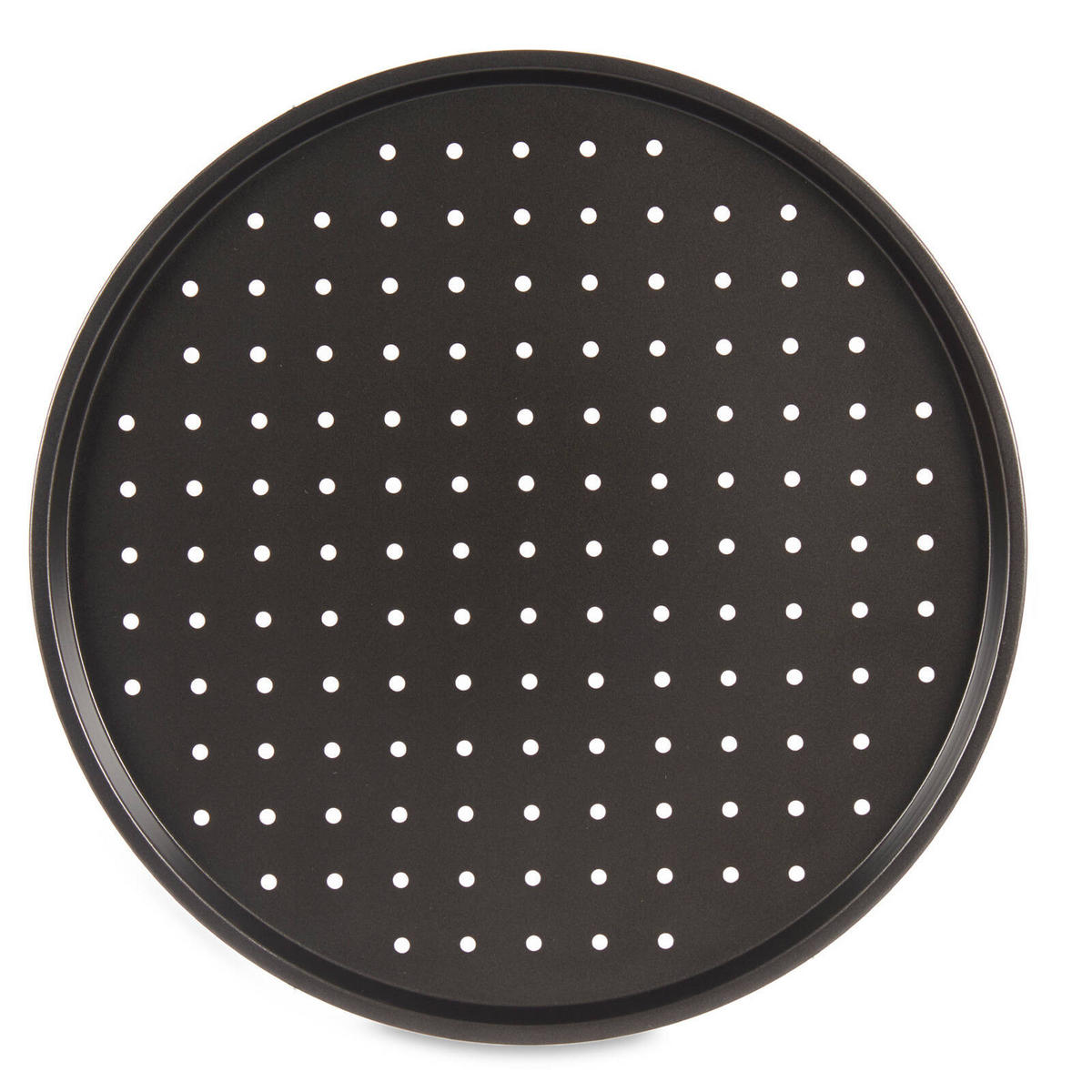 PIZZA-SET Blech 32 cm mit Pizzamesser und Handschuh - Anthrazit, Metall (33/2/33cm) - Kinvara