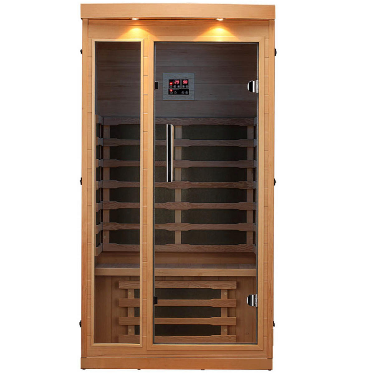SAUNA Chilliwack Infrarotkabine - Hellbraun, Holz (102/191/97cm)