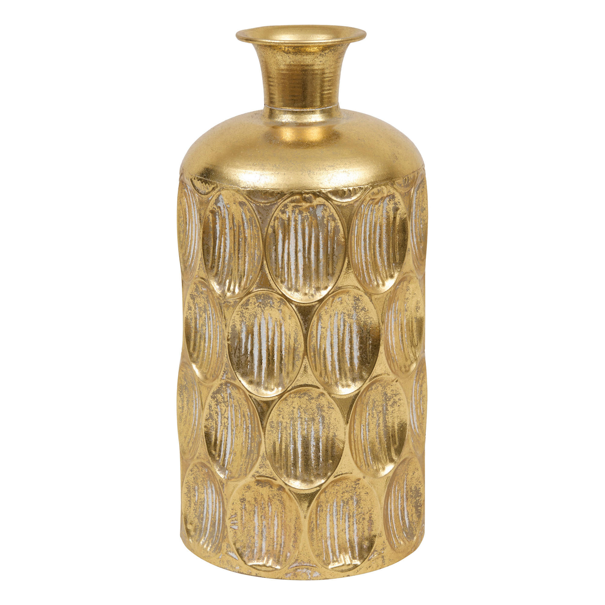 METALLVASE goldfarben Belli 18/18/41 cm - Goldfarben, Metall (41cm) - Atmosphera Createur d´interieur