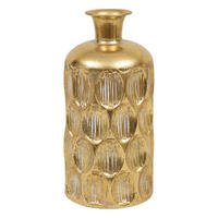 METALLVASE goldfarben Belli 18/18/41 cm - Goldfarben, Metall (41cm) - Atmosphera Createur d´interieur