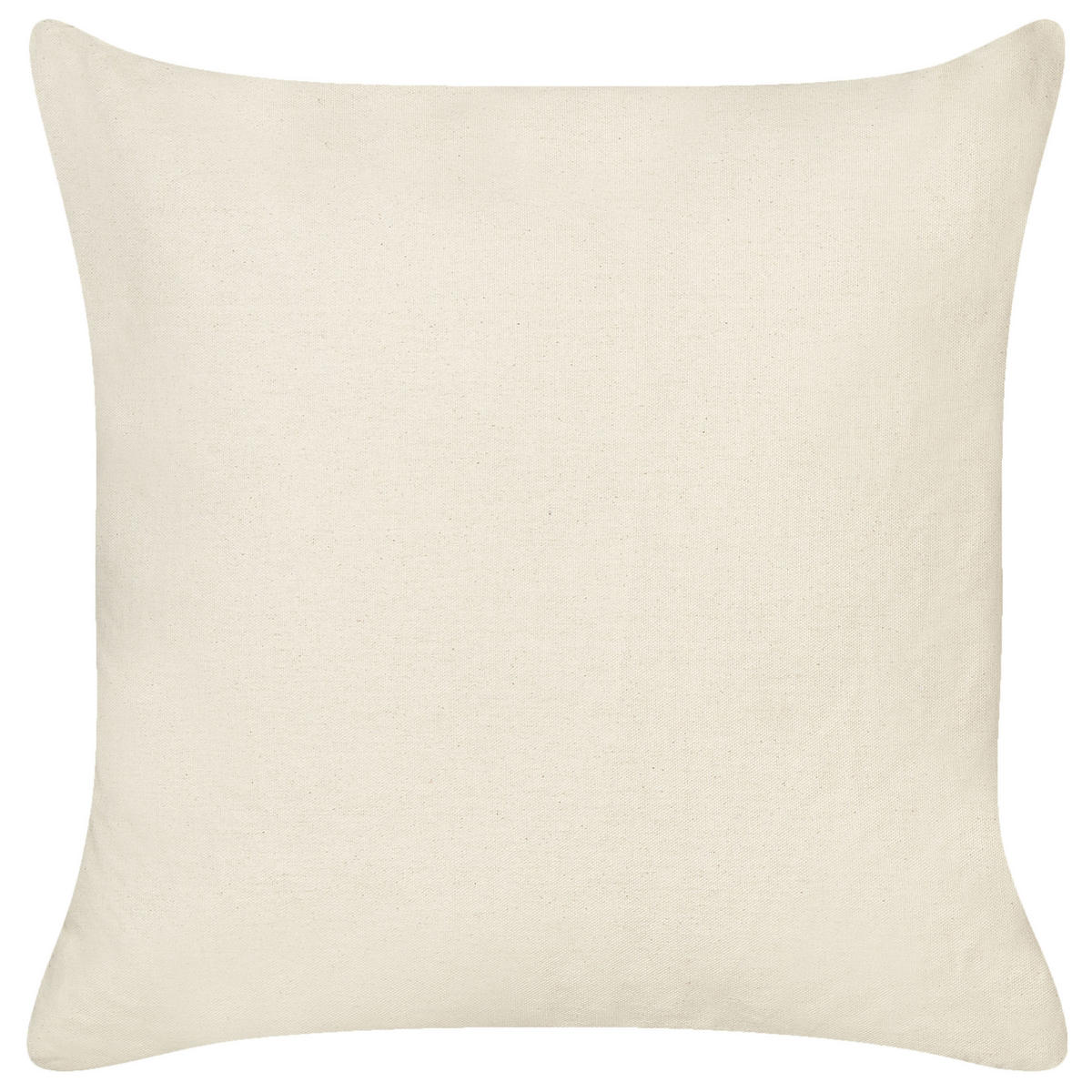 Dekokissen 2er-Set Beige 45/45 cm Plumeria - Beige/Rot, Naturmaterialen (45/45cm) - Beliani