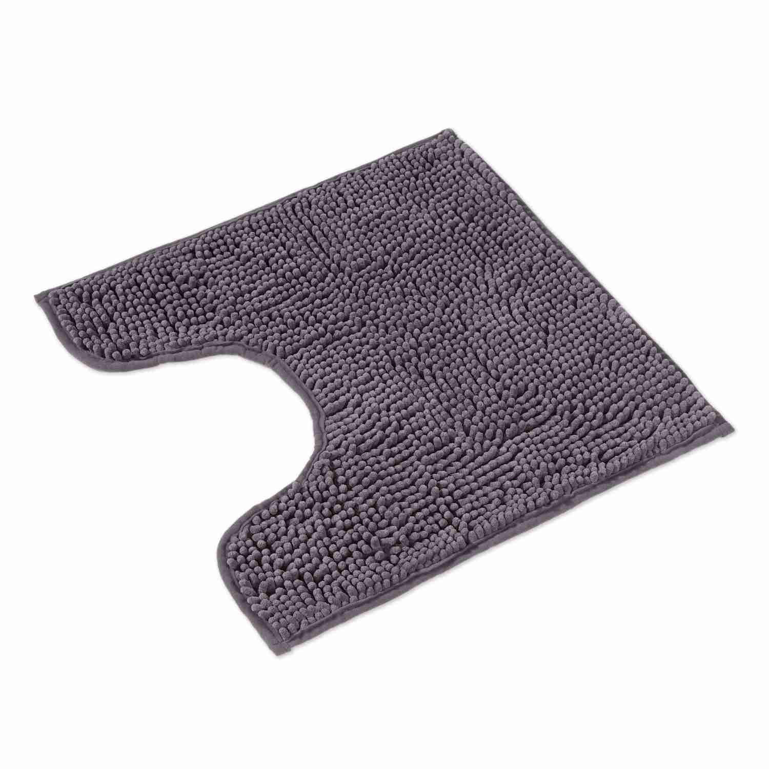 BADEMATTE MIT WC AUSCHNITT PARIS - Grau, Textil (45/45cm) - WohnDirect