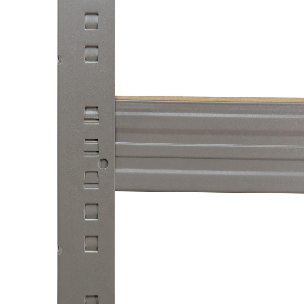 WERKBANK Regal PRO 190x80x60 cm in grau mit 6 Böden und 166 kg Traglast pro Boden - Grau, Metall (80/190/60cm) - shelfplaza