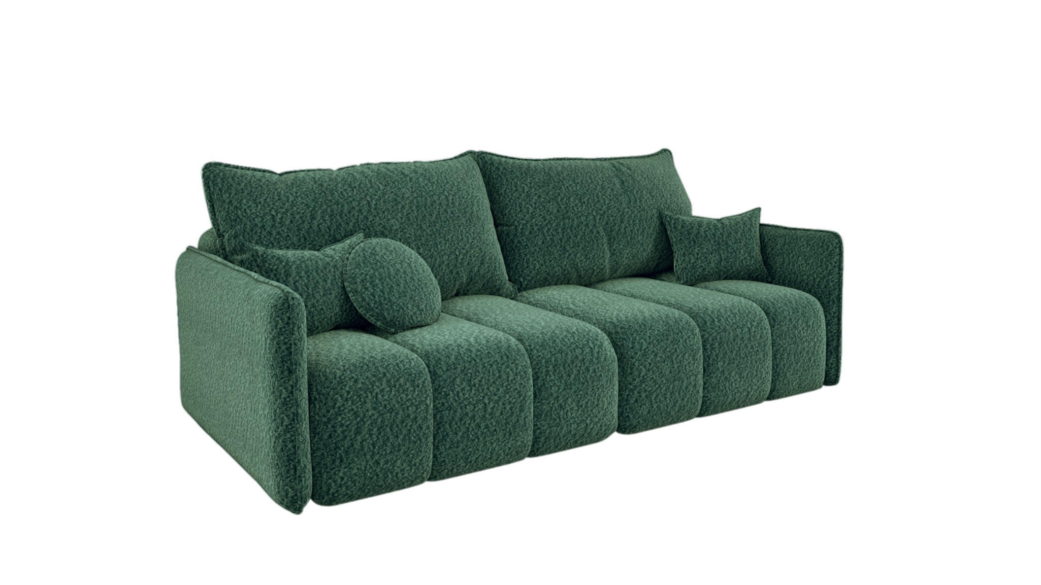 SCHLAFSOFA Morgano - Grün, Holzwerkstoff/Textil (216/86/102cm) - Fun Möbel