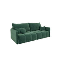 SCHLAFSOFA Morgano - Grün, Holzwerkstoff/Textil (216/86/102cm) - Fun Möbel