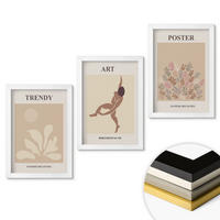WANDBILDER 3er-Set - 20x30 cm Weißer Rahmen - Matisses abstrakte Formen - Weiß, Kunststoff (20/30cm) - ArtPrintCave
