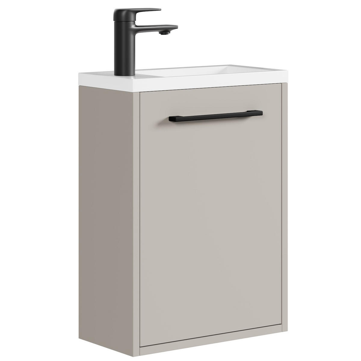 GÄSTE-WC-MÖBELSET Florence 2 Teile Cashmere - 40 x 22 x 50 cm - Kaschmir, Holz (40/50/22cm) - Badplaats