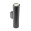 AUSSENWANDSTRAHLER Grau, Extragroß, Auf- und Abstrahlwinkel, GU10 - Dunkelgrau/Anthrazit, Metall (7.5/30/11cm) - CGC Europe