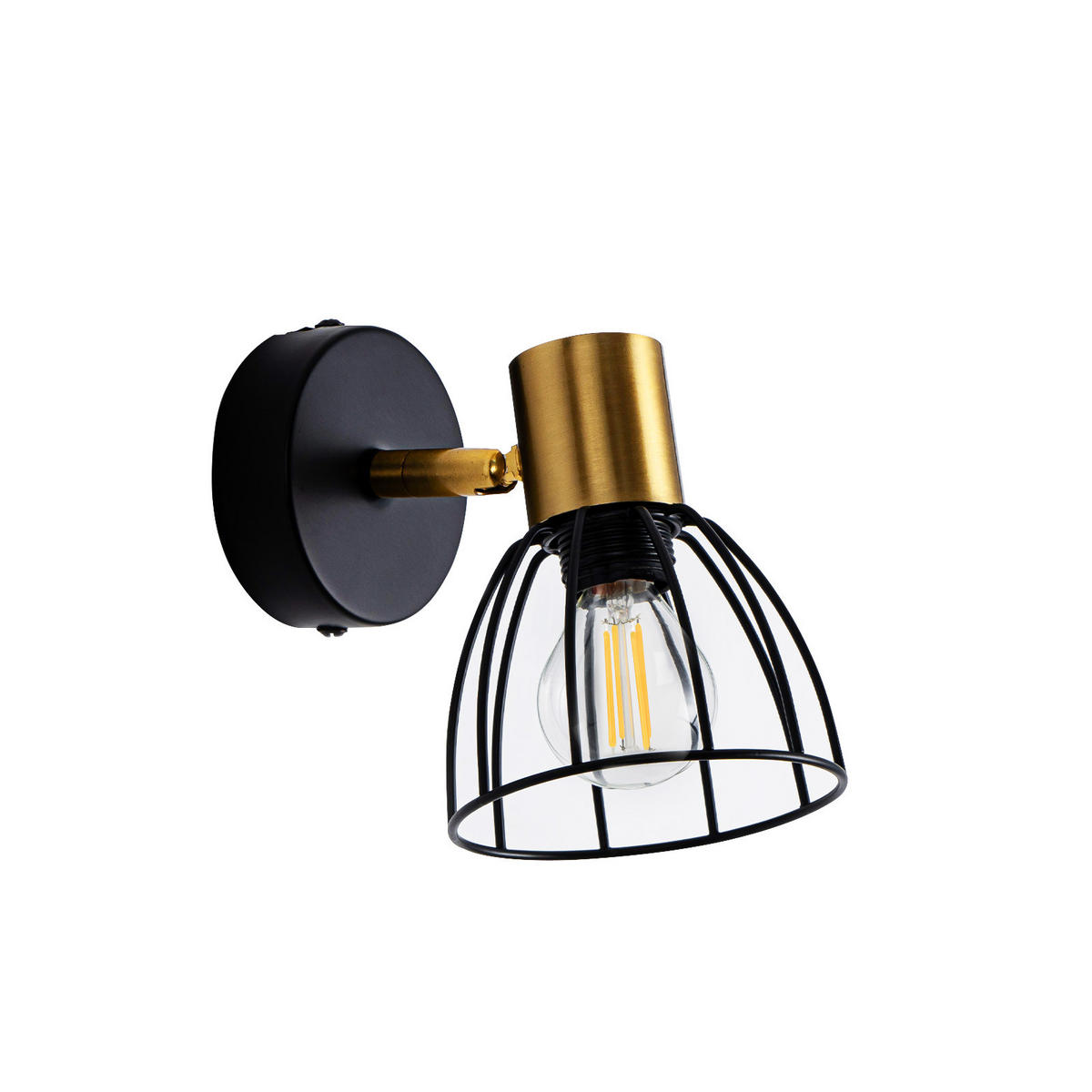 WANDLEUCHTE Veyra 10/13.5/14 cm - Schwarz, Metall (13.5/14/10cm) - ZMH