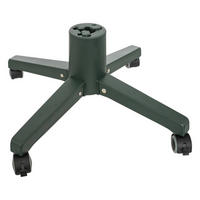 WEIHNACHTSBAUMSTÄNDER Metall mit Rollen 20/54 cm - Grün, Metall (54/20cm) - Fééric Lights and Christmas