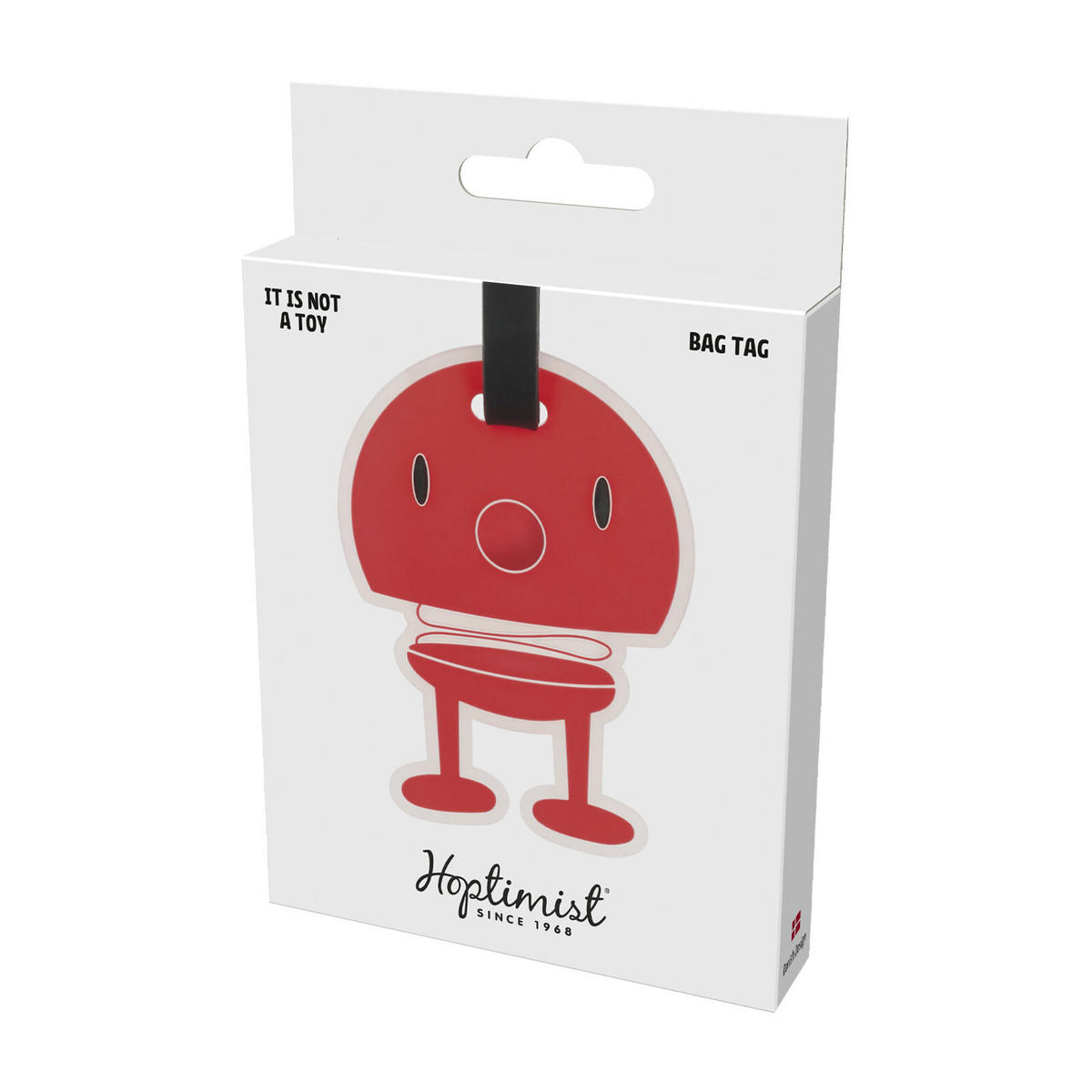 TASCHENANHÄNGER Bag tag rot 10,5 x 8 cm - Rot, Kunststoff (8/1/10.5cm) - Hoptimist