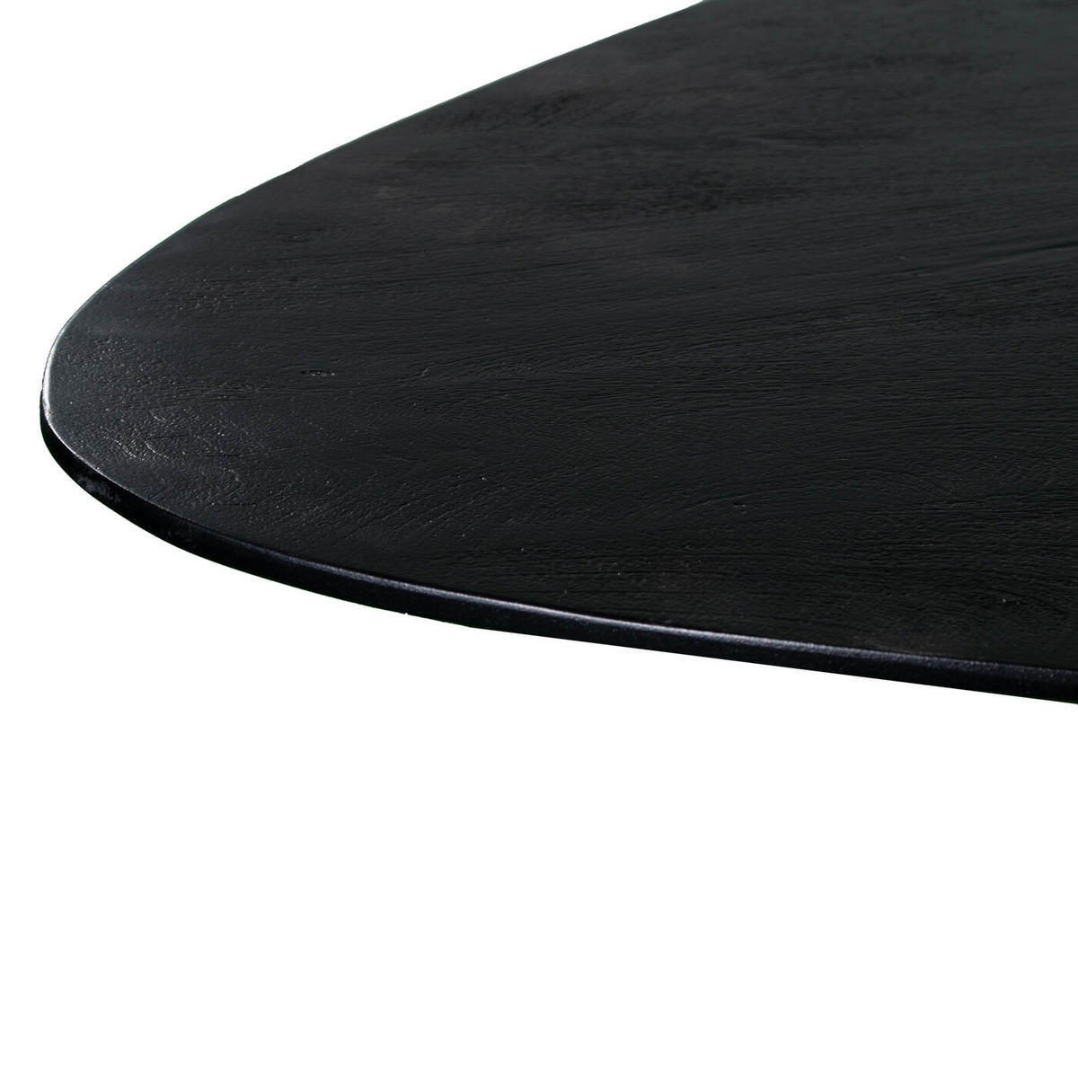ESSTISCH, dreieckig aus Holz 160cm, schwarz - Schwarz, Holz (160/120/76cm) - Giga Meubel