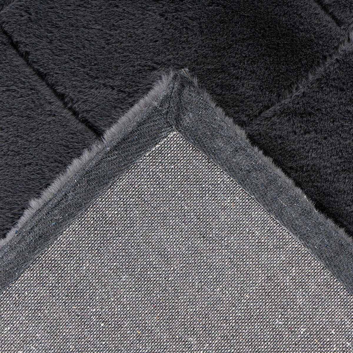 HOCHFLOR-TEPPICH Moment 600 Graphite 160x230 cm - Anthrazit, Textil (160/230cm) - carpet city