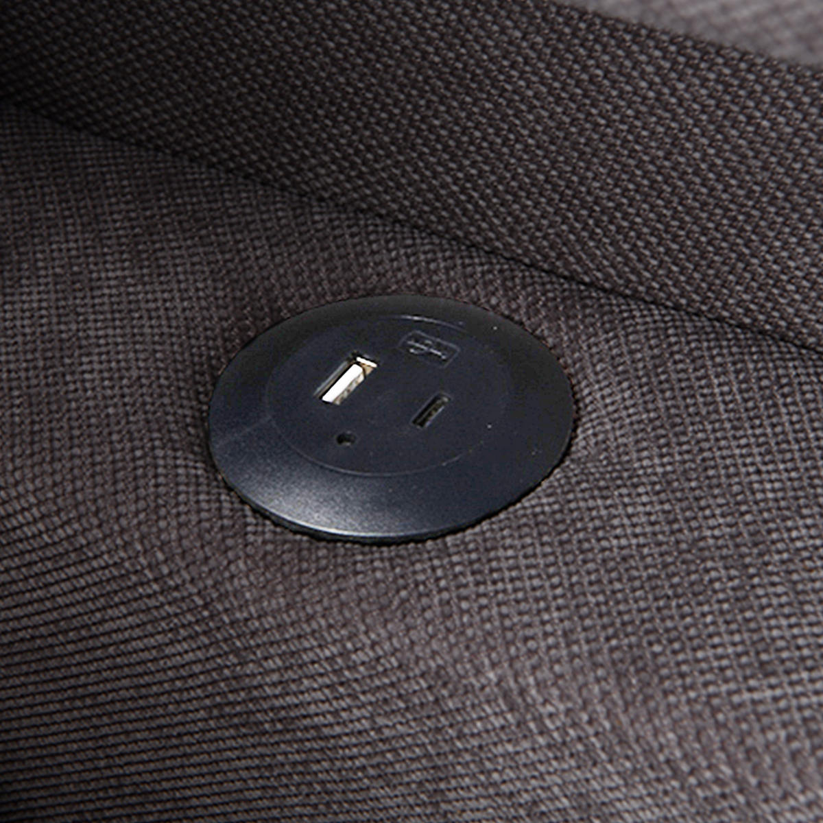 SOFABETT 177/68/65 cm Dunkelgrau - Dunkelgrau, Textil (68/65/177cm)