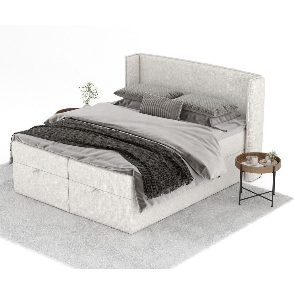 Thumbnail - Maison de Reve Boxbett, Beige, Textil, Buche, Kiefer, H3, Höhe ca. 20 cm, 140x200 cm, Oeko-Tex® Standard 100, Reach, FSC...