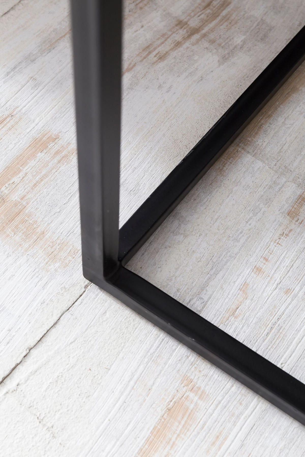 BEISTELLTISCH Set – 2-teilig Massivholz Metall handgefertigt Industrial - Schwarz/Braun, Holz/Metall (30/30/60cm) - KADIMA DESIGN