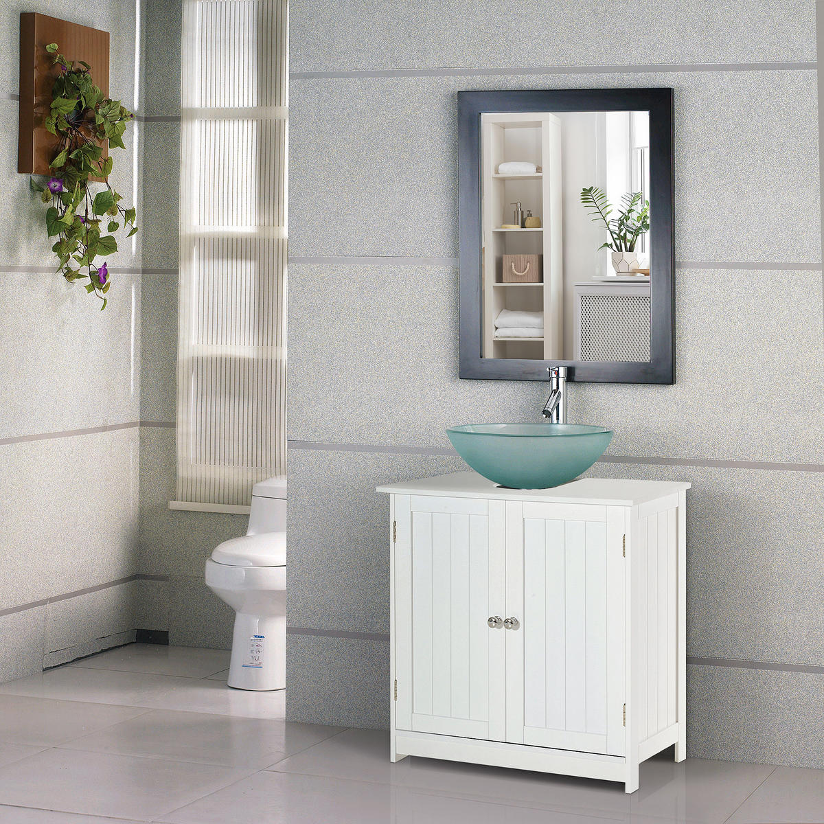 HÄNGESCHRANK Weiß 1 Stück - Weiß, Kunststoff (60/60/30cm) - GiPP